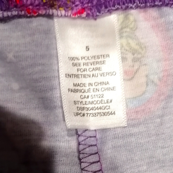 Disney Cinderella Princess Girls Long Sleeved Pajamas NWT Size 6X Rare - Picture 5 of 9